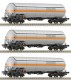 66176  Roco 3 Piece Set: Pressure Gas cars "TRASFEIMER"